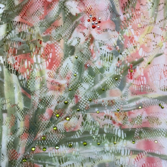 Alfred Dunner Lace Top With Crystals. 1X - Picture 8 of 11